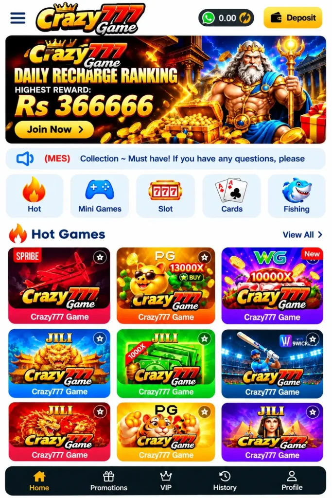 Crazy777 Game Apk
